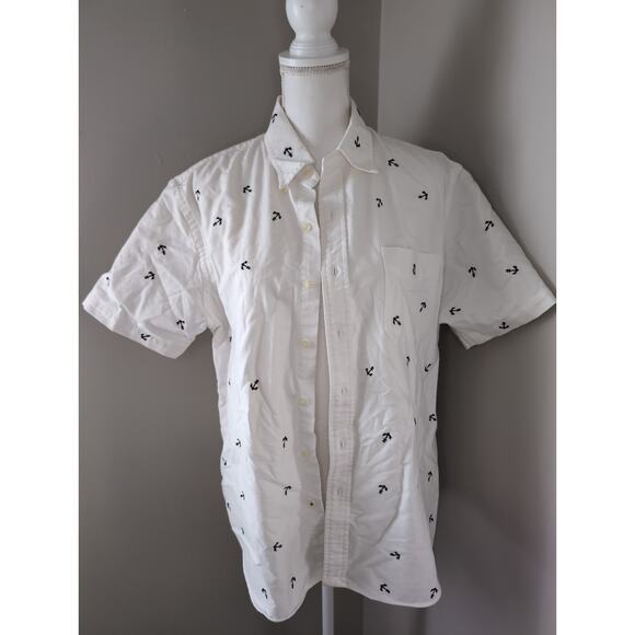 Ralph Lauren Other - Ralph Lauren Preppy Nautical Anchor Shirt Summer Coastal Button Up Lg